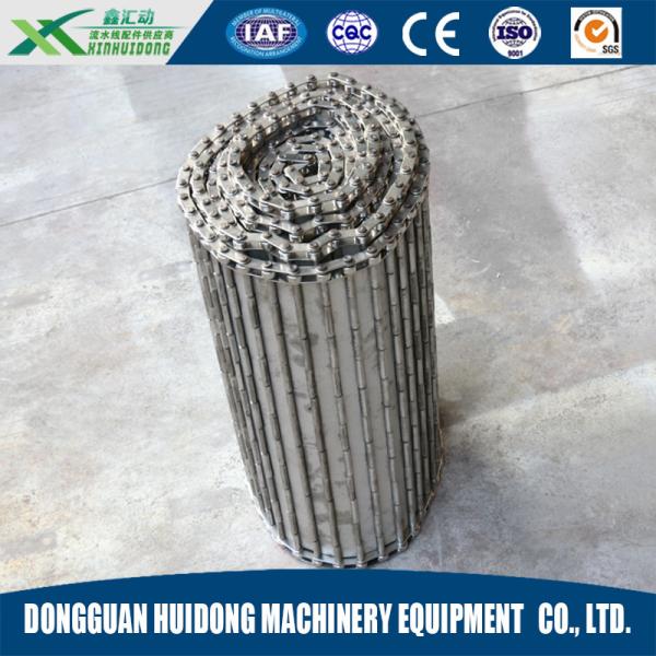 Quality Fire Resistant Roller Track Conveyor , Collapsible Roller Conveyor With SS Wire Mesh Chain Link Plate for sale