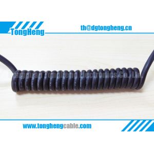 Buy cheap Repetitive Flex Resistant Polyurethane PUR Jacketed Customized Coil Cable from wholesalers