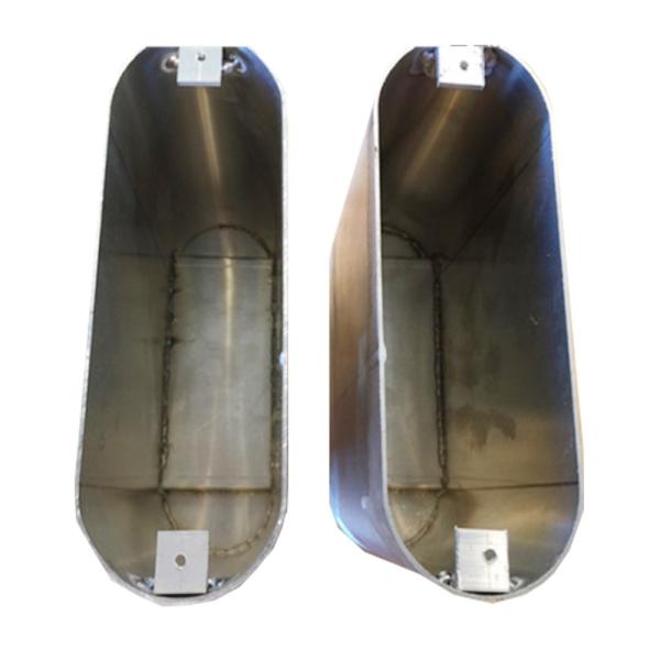 Buy cheap Custom Made Aluminium Boxes Fabrication Welded Bottom Oval Rolled from wholesalers