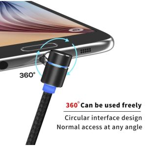Simple Convenient Smart Phone Cable 360 Degree Circular Interface Dustproof