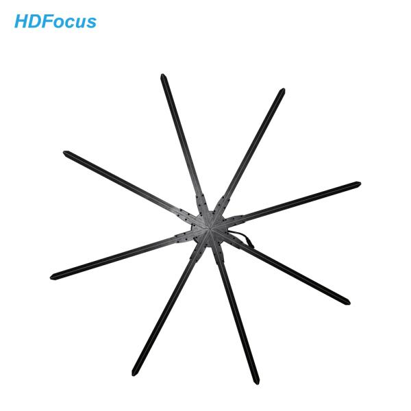 HDFocus 150cm Eight Blades Hologram 3d Led Fan hdmi 8 Wings Wifi 3d Holographic