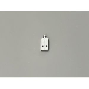 USB 2.0 AM Connector Two-Piece Metal Shell | 24.7mm Length | 2.2mm Cable OD |