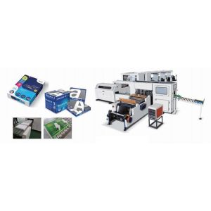 Buy cheap Automatic A4 Paper Sheeting & Ream Packaging Line, 500 sheets per ream, for 2-roll or 4-roll from wholesalers