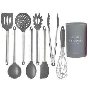 Buy cheap 9Pcs Silicone Cooking Utensils With Stainless Steel Handle from wholesalers