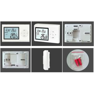 Double Function Electronic Room Thermometer , Seven Day Programmable Thermostat