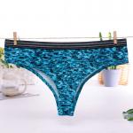 Buy cheap China Factory Ladies Printed Cotton Sexy Thong Panties from wholesalers