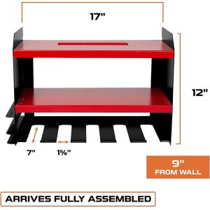Buy cheap Organize Your Drills with Iron Power Tool Organizer and Battery Charging Capability from wholesalers