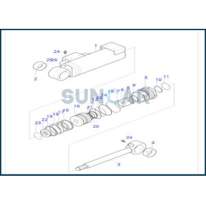 Buy cheap 2440-9164K 24409164K Dozer Oil Cylinder Seal Kit Fits DOOSAN DH130LC-V from wholesalers
