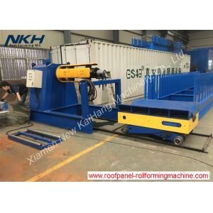 Buy cheap 10 Tons Hydraulic Decoiler 1250mm Coil Width Tapered Wedge Design from wholesalers