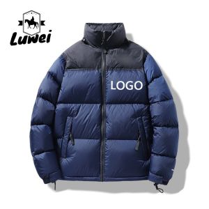 Buy cheap Contrast Color Cotton Padded Jackets Zip Up Men Crop Down Base Coat from wholesalers