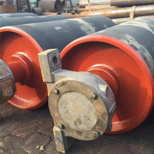 Buy cheap Flat Belt Rubber Lagging Pulley from wholesalers