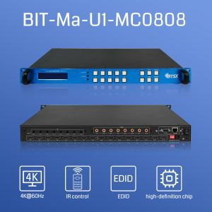 3D Video RS232 Hdmi Matrix Switcher 8x8 4x4 2x2 8 In 8 Out BIT-Ma-U1-MC0808