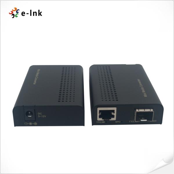 Quality Mini 10/100Base-TX to 100Base-SFP Media Converter for sale