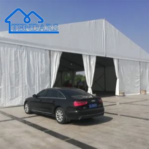Outdoor White Warehouse Storage Tent Temporary For Work Construction Tent