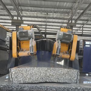 Buy cheap Four-Blade Arc-Slab Edge Cutting Machine with 0-60° Adjustable Angle and 1 Year Warranty for High-Precision Stone Edge Trimming from wholesalers