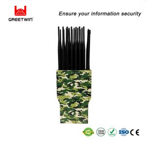 21 Channels 5G LTE Handheld Signal Jammer Car Charger Lojack Signal Blocker