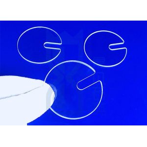 Buy cheap 1200C Polished Quartz Glass Disc SIO2 Precision Machining from wholesalers