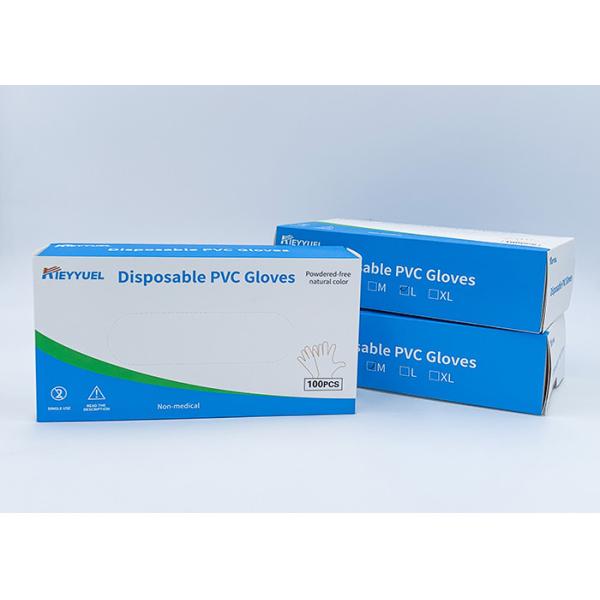 Quality Disposable PVC Glove Easy Donning And Helps Prevent Roll Back. for sale