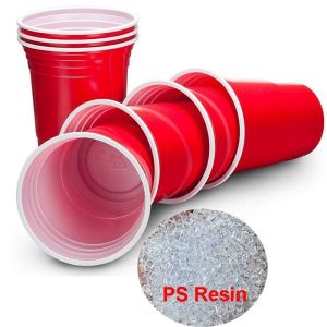 Buy cheap Shatterproof High Impact Polystyrene Resin Disposable Cups Polystyrene Pellets product
