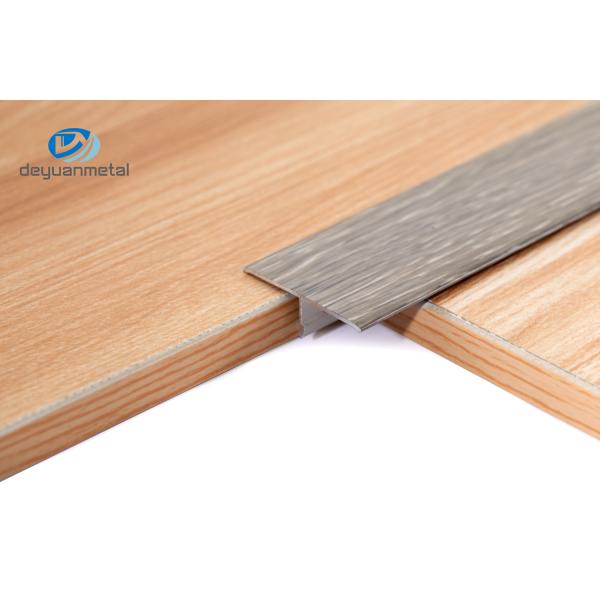 Quality Anodized Extruded Aluminum T Slot Channel 3.5mm Height Powder Coating Wood Grain for sale