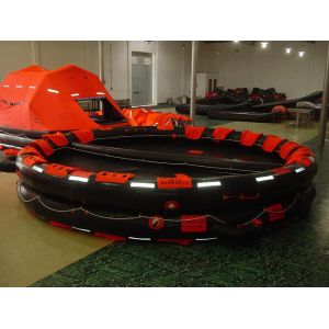 Buy cheap Both Sides of a Canopied Reversible Inflatable Life Raft from wholesalers