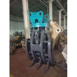 Buy cheap Wooden Hydraulic Rotating Grapples , Q355B Excavator Stone Grapple from wholesalers