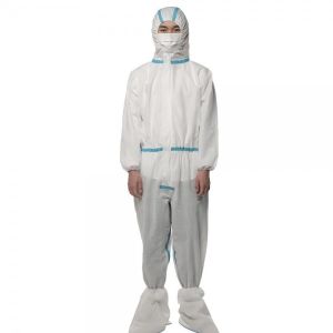 Buy cheap GB19082-2009 Disposable Protective Coverall Isolation Suit Barrier Bacteria from wholesalers