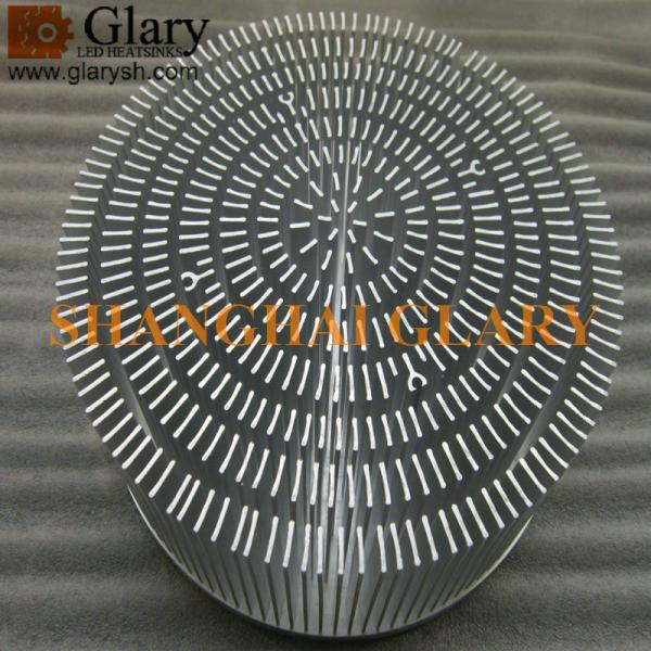 Quality GLR-PF-210073 8.27" high power forging led cooler; 120W forged heatsinks for sale