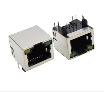 Stand Up Shielded Transformer Magnetic Rj45 Connector