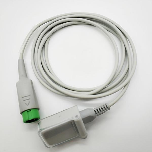 Quality T5 / T8 Mindray SPO2 Extension Cable 7 Pin Connector For Pulse Oximeter for sale