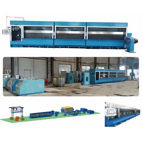 Quality High Speed Copper Rod Breakdown Machine With Automatic Dual Spool Take Up Device for sale