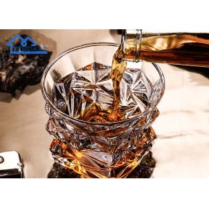 Customized Lead Free Crystal Liquor Glasses Clear For Drinking Creative Whiskey