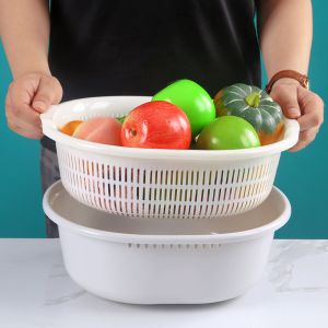 Buy cheap Plastic PP Elliptic Vegetables Wash Basket With Bituminous Water from wholesalers