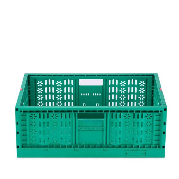Collapsible 600x400x225mm PP Plastic Mesh Crate for Convenient Vegetable