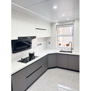 Buy cheap Modular Kitchen Cabinet Design With Rta Lacquer Finish For Residence from wholesalers