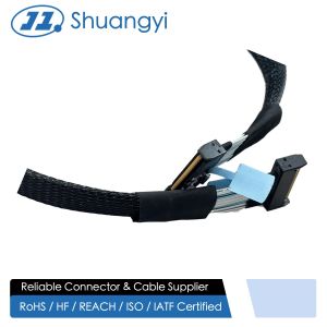 Buy cheap Braided SATA 7Pin Data Cable Connector – Right Angle to Right Angle Shielded Wire for HDD / SSD / Gaming PC / Server from wholesalers