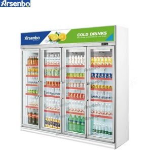 Buy cheap 4 Door Upright Commercial Beverage Refrigerator 2000L For Drinks from wholesalers