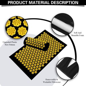 Buy cheap ABS Plastic Yoga Acupuncture Mat 18D  Foam With Carry Bag from wholesalers