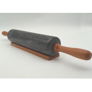 Smooth Surface Stone Rolling Pin , Noodle Rolling Pin Hand Burnishing