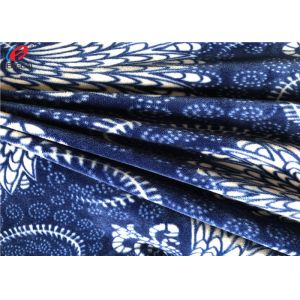 Buy cheap 92 Polyester 8 Spandex Korean Velvet Fabric Microfiber Printed Fleece Fabric from wholesalers