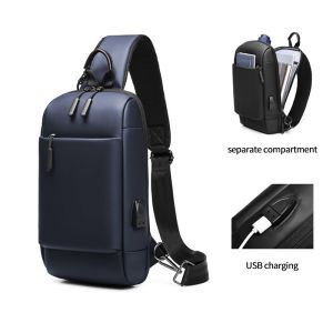 Buy cheap Customizable Cross Body Mens Sling Bag Multi Compartment Daily Used from wholesalers