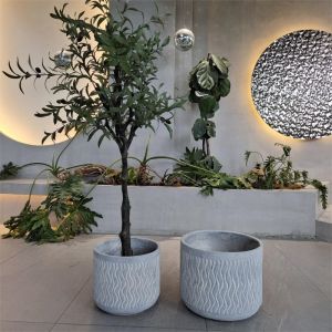 Buy cheap Customed Indoor Fiber Clay Planter Perfect For Hotels Gardens And Homes Frost Resistant from wholesalers