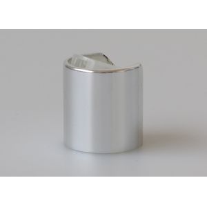 Buy cheap Shiny Silver Disc Top Cap ,  Shampoo Cosmetic Cap Matte Surface from wholesalers