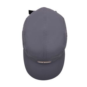 Buy cheap Lightweight Nylon 5 Panel Camper Hat Waterproof Running Black Running Mesh Cap With Adjustable Strap from wholesalers