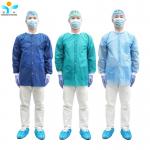 Buy cheap Breathable Work Wear Disposable Lab Coat With Pocket For Hospital from wholesalers
