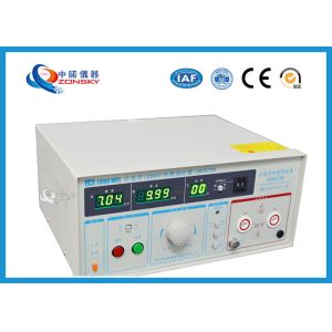 Buy cheap IEC Standard Hipot Test Equipment Automatically Control For Withstanding Voltage Test from wholesalers