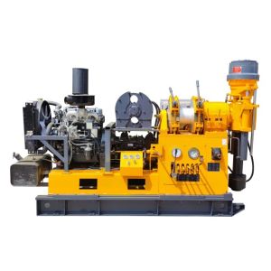 75mm Depth Diamond Core Drill Rig , Exploration Drilling Equipment Diesel