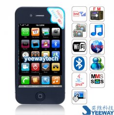 Buy cheap HiPhone Quad Band Single Card Single Standby Dual Cameras WIFI Bluetooth Java 3.5-inch Capacitive Touch Screen Phone With Built-in Battery from wholesalers