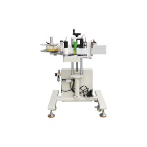 Sticker Labeling Machine for Bags/Pouch/Cards Roll OD 300MM Label size length 10