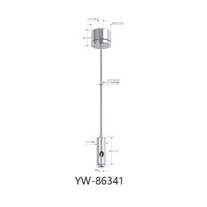 Buy cheap Lighting Fitting Wire Suspension Kit With Adjustable Gripper Hook YW86336 from wholesalers